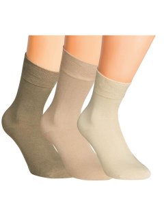 Strømper Harmony - BAMBUS - Lyse Farver - 3-PAK